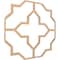 Ekena Millwork 33W x 33H x 38T Small Laird Decorative Fretwork Wood Ceiling Panels, Hickory CELW33X33X0375LRDHI - alternate 6